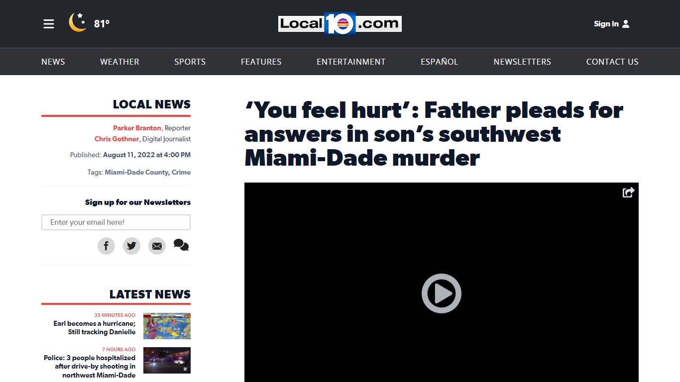 ‘You feel hurt’: Father pleads for answers in son’s southwest Miami ...